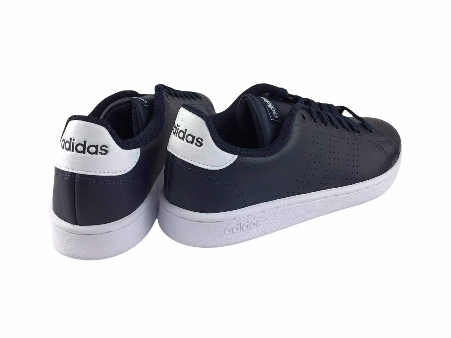 Adidas | Sneakers Chico Lisboa Advantage Piel Azul Marino y Blanco