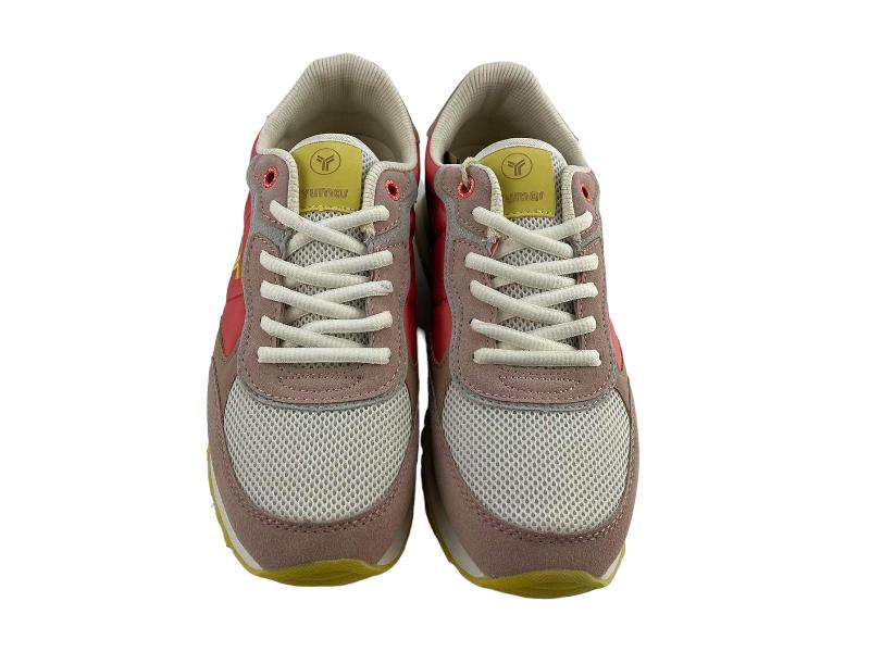 Yumas | Women's sneakers/tennis laces and removable insole Bering coral