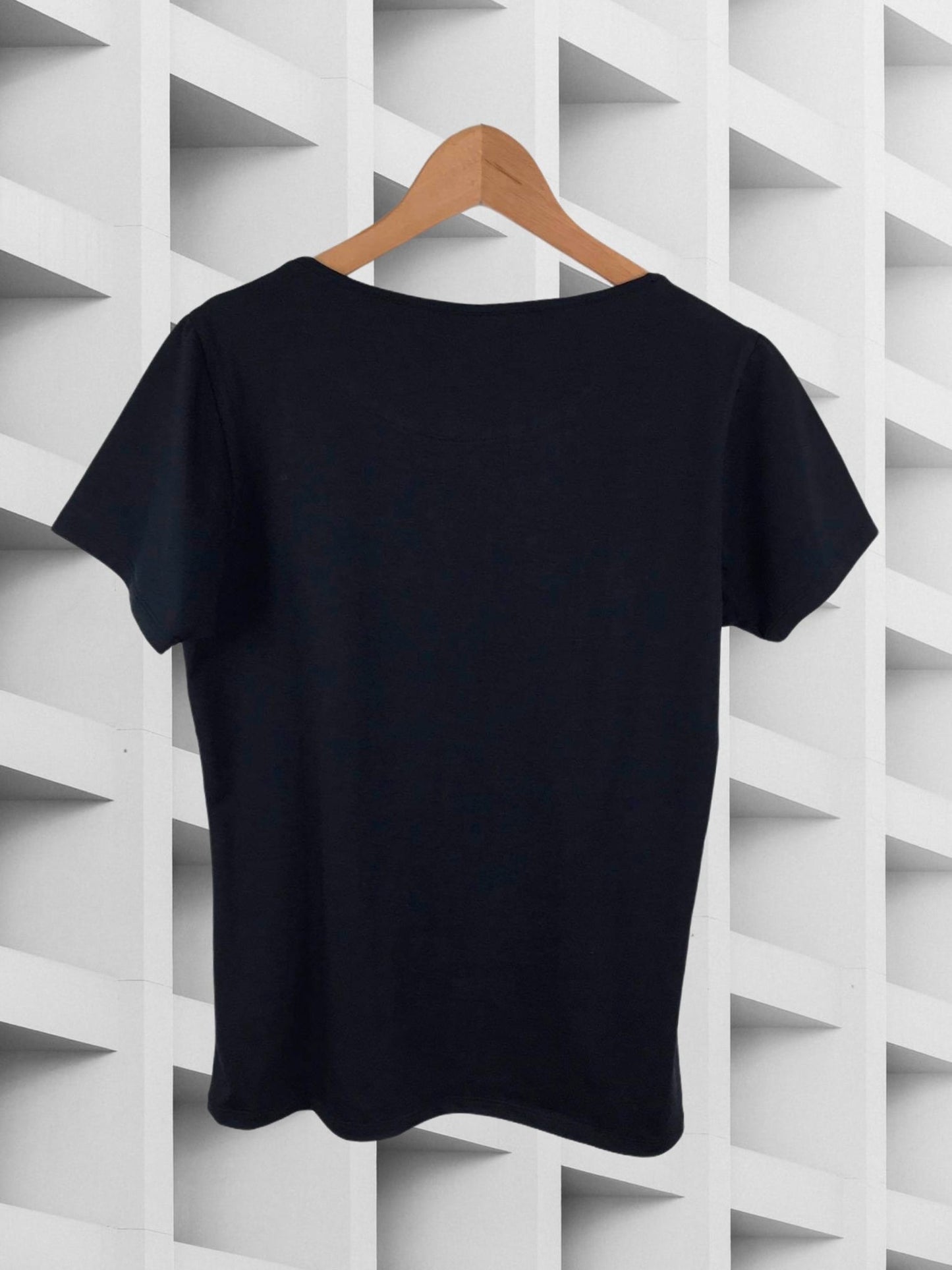 Elba Black cotton T-shirt