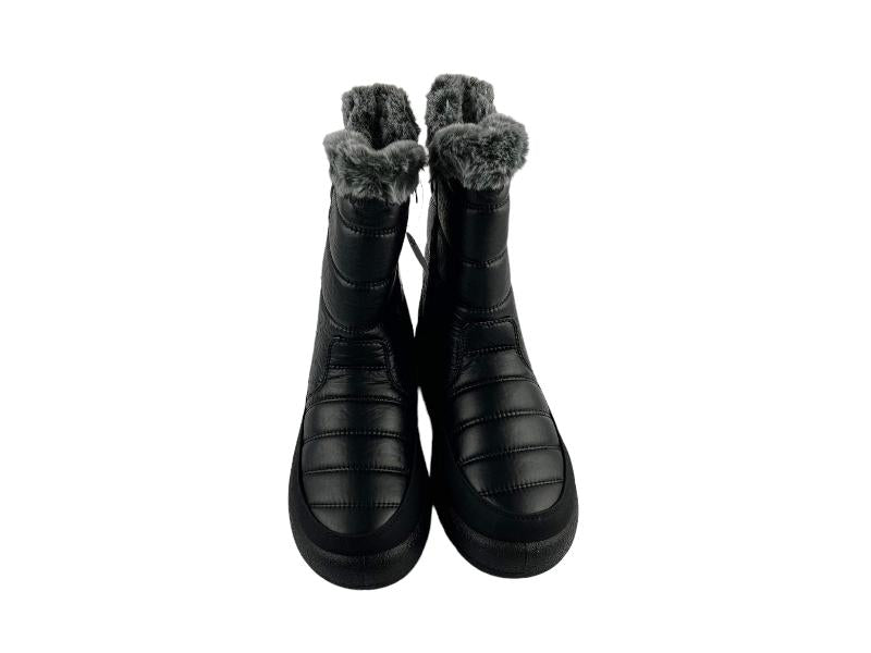 windlights | Women's black ankle boot with side zipper Tex Noelia