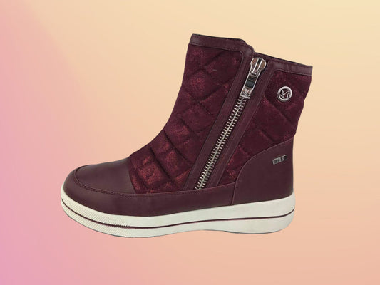Caprice | Women's Tex boots without laces Lorraine burgundy