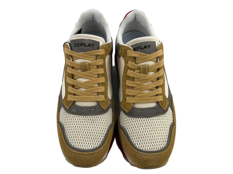 Replay | Men's sneakers/tennis with laces removable insole Arthur3221 yellow