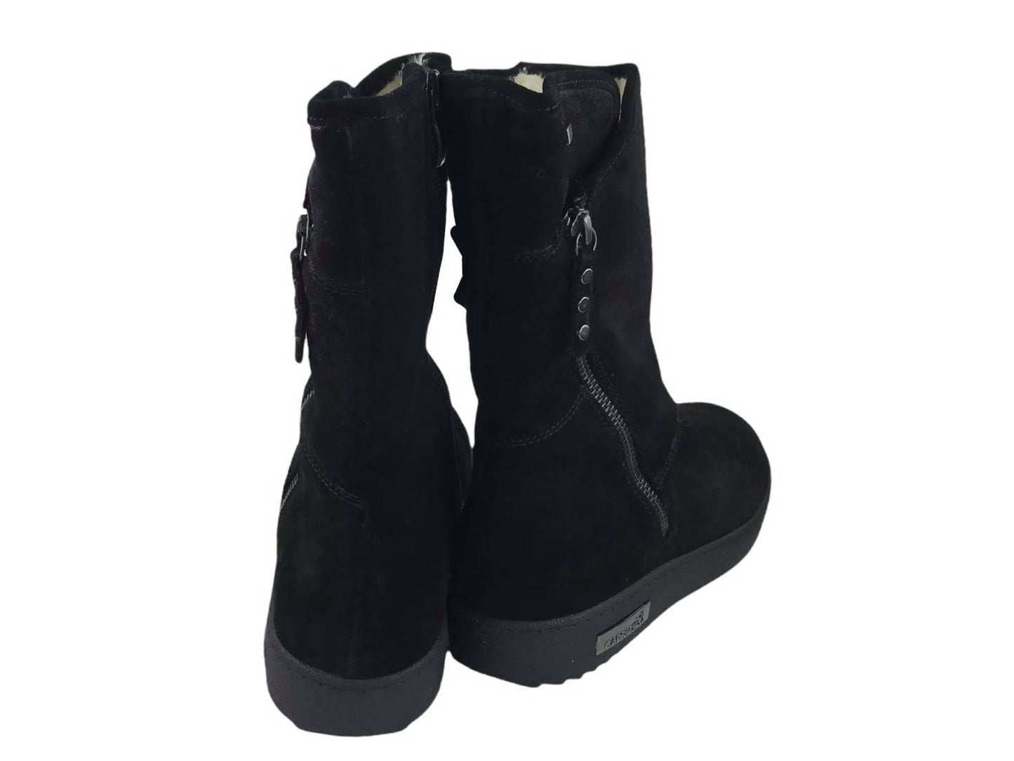 Caprice | Scarlat women's black wool-lined zip-up Tex boots