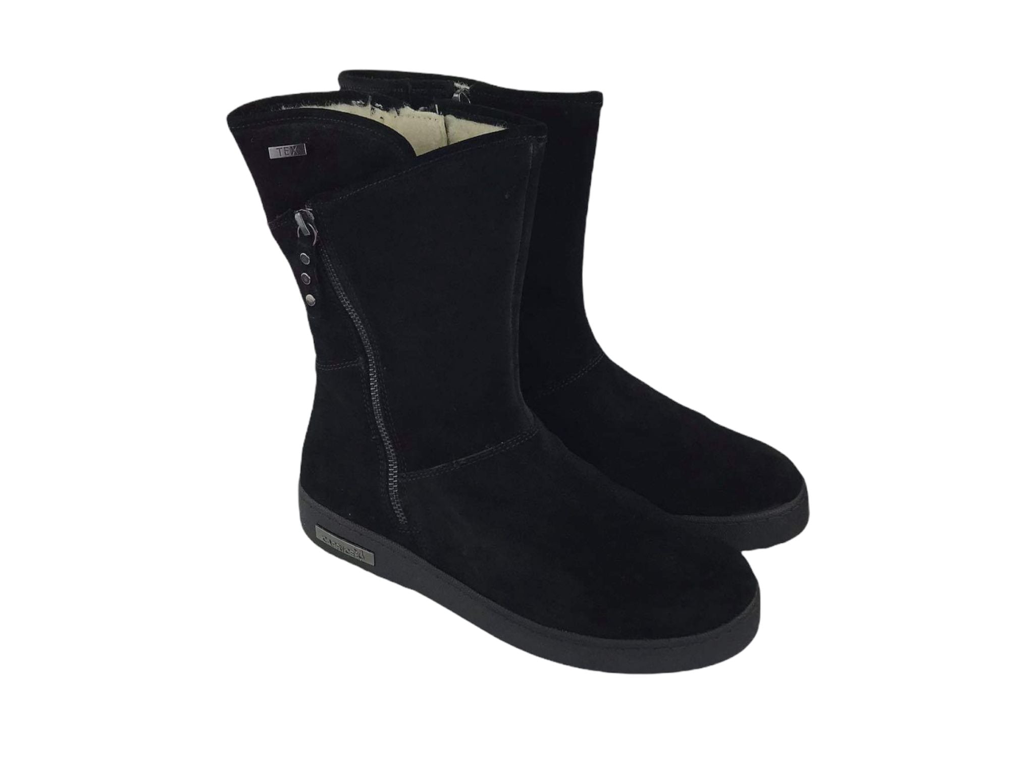 Caprice Botas Tex de cremallera y forradas de lana mujer negras Scarlat