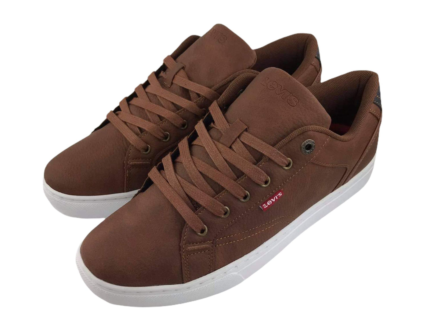 Levi’s | Sneakers o tenis de calle de hombre ecopiel con cordones marrón Courtright