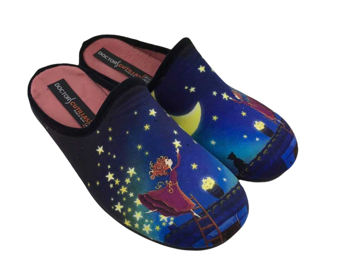 Cutillas | Women's barefoot house slippers medium cloth Princess
