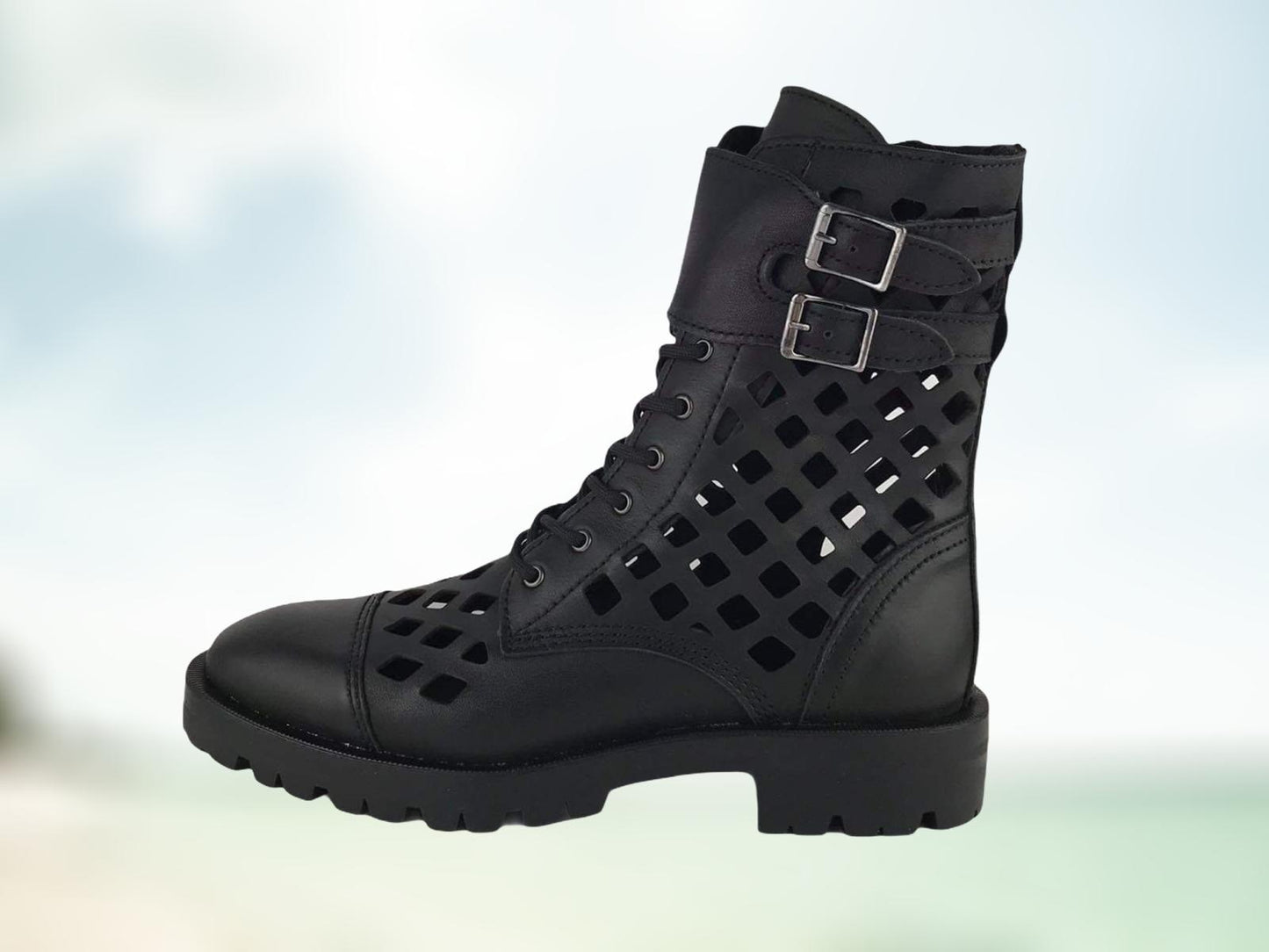 Alps | Black Sephora military boot