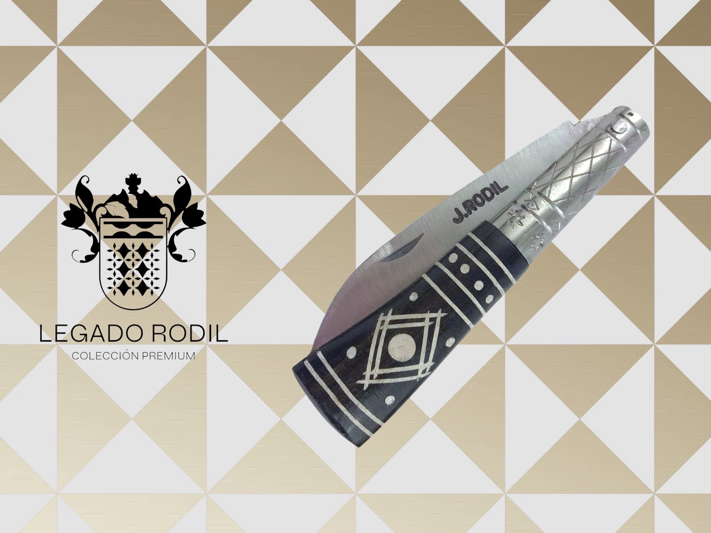 Legado Rodil Modelo VI - Azabache - Colección Premium, madera de ébano, maestro artesano José Rodil