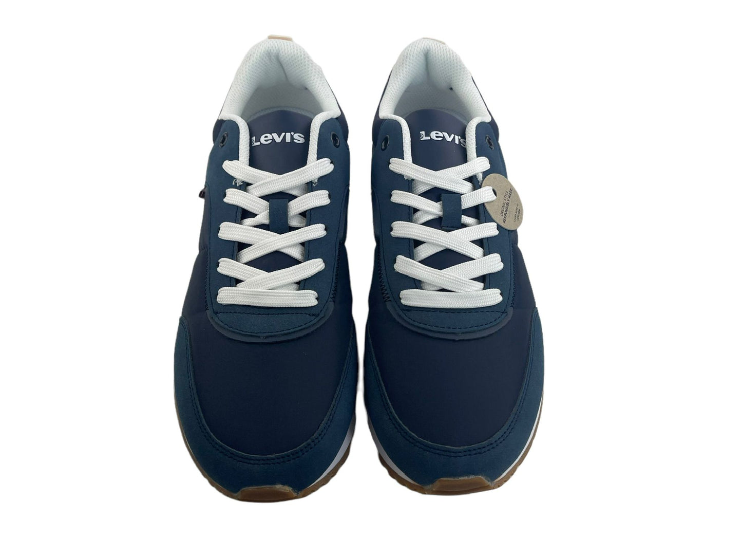 Levi's | Women's navy blue pink eco-leather Albuquerque sneakers