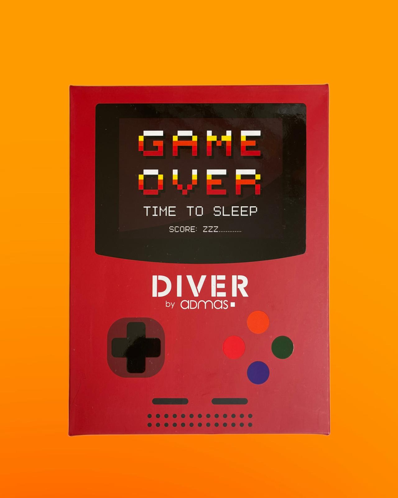Diver x Admas | Pijama gamer hombre azul Game Over time to go to Sleep