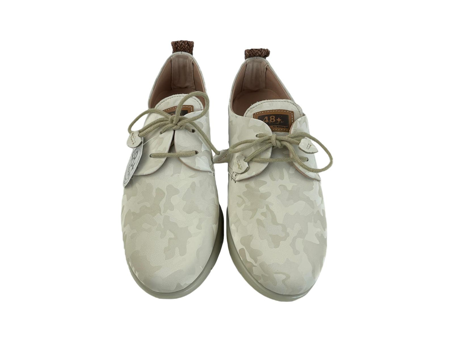 48 Hours | Zapatos mujer estampados blancos detalle corazones París