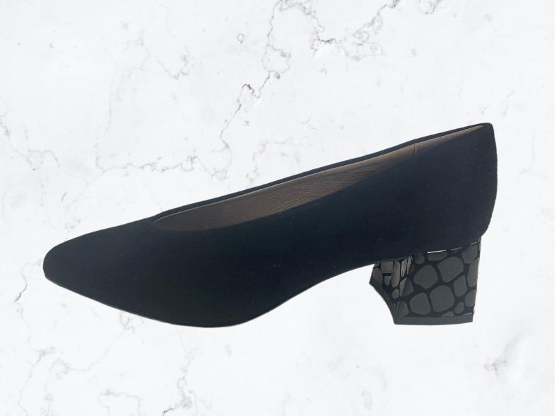 Ragazza | Zapatos de vestir mujer piel legitima ante  color negro modelo mariposa